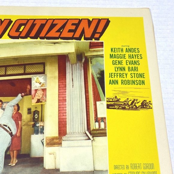 Damn‎ Citizen 1958 Lobby Cards Movie Posters Keith Andes Maggie Hayes Crime Noir - Picture 7 of 7